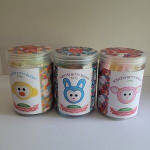 NEW Scentsy Bitty Buddy Spring Trio - Chick, Bunny, Lamb.  NIP Lot Of 3